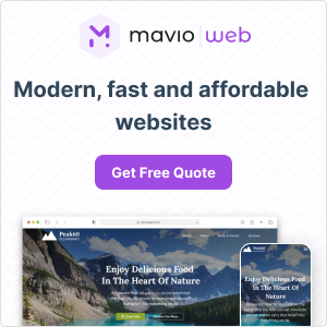 Mavio Web - Modern, fast and affordable websites